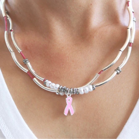 Freshwater Pearl Amelia Breast Cancer Awareness Wrap - Picture 3 of 6